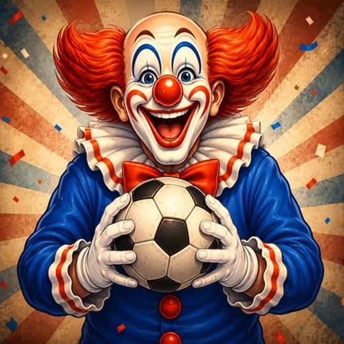 Clown soccer โ World Cup Equity Act satire