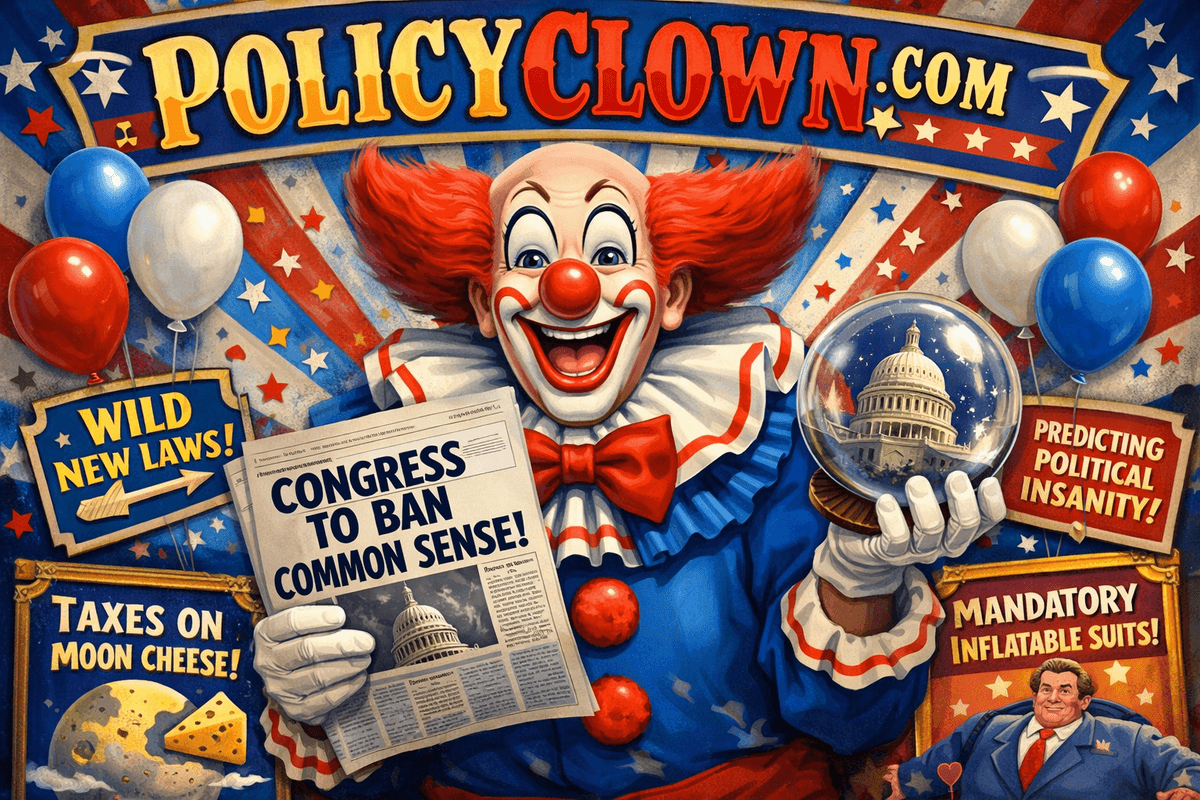 Satirical political predictions from PolicyClown